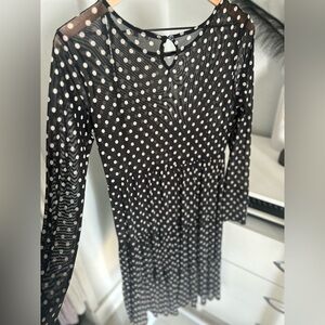 Black and White Polka Dot Dress